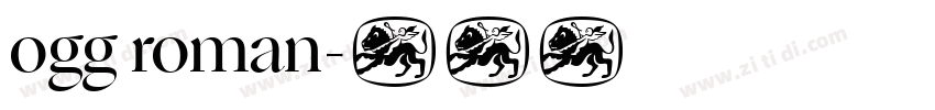 ogg roman字体转换
